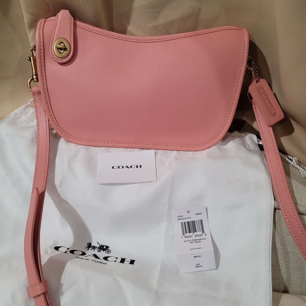 Coach Swinger in HTF color Candy Pink